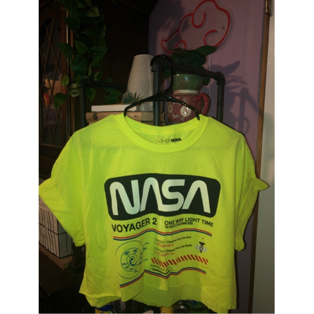 Neon Yellow NASA Fashion Nova Tee